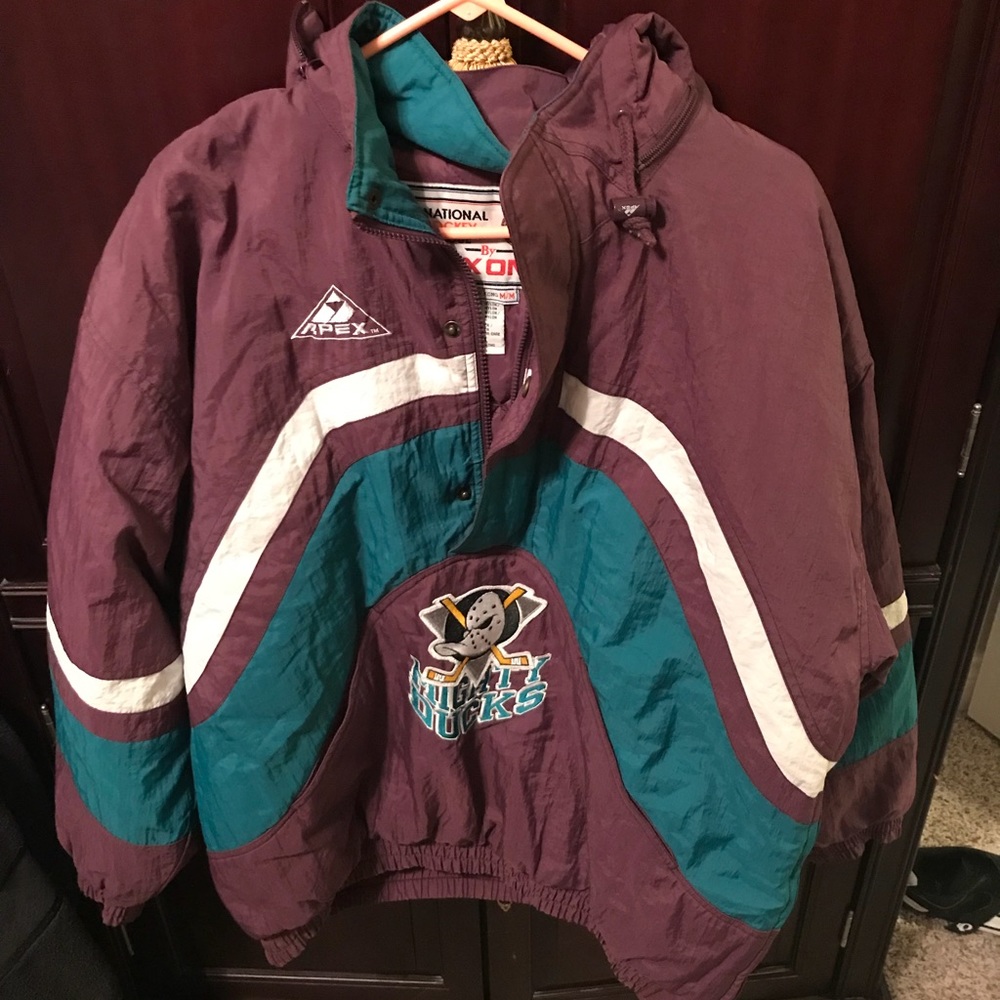 Vintage Apex Mighty Ducks Puff Jacket Medium
